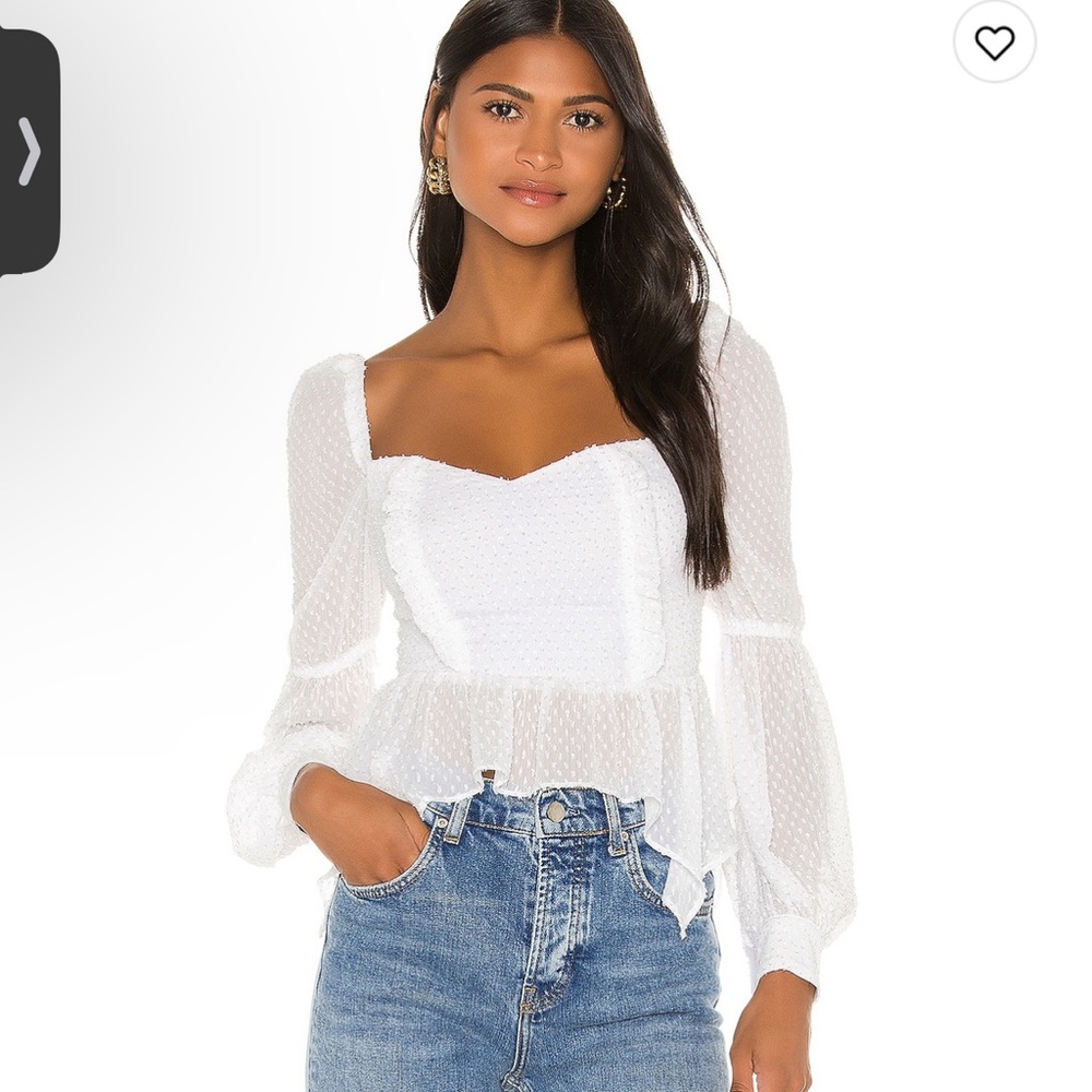 Song of Style Clara Top White